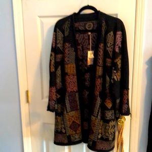 Fully embroidered sweater jacket by Johnny Was
